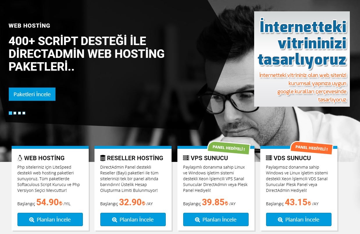 Web Sitesi, Mobil Uygulama, Domain, Hosting 